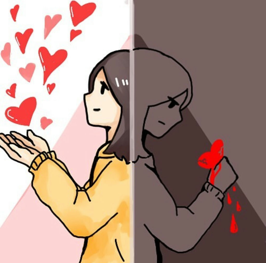 I drew this during my highschool time, when I still uses laptop to draw. I love how simple this drawing is. The concept is easy to understand and yet depicts the ironic of human beings.